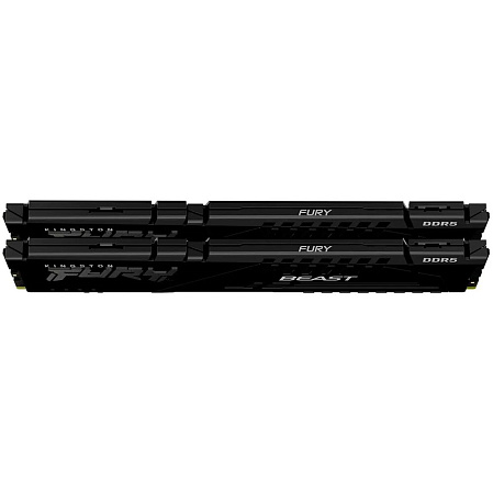 Модуль памяти DIMM 64Gb 2х32Gb DDR5 PC44800 5600MHz Kingston Fury Beast Black (KF556C40BB2K2-64)