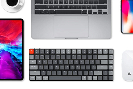 Клавиатура Keychron K3 Wireless (Brown Switch) White LED Black