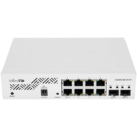 Коммутатор MikroTik CSS610-8G-2S+IN (L2)