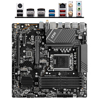 Материнская плата MSI Pro B760M-A WiFi B760 Socket-1700 4xDDR5, 4xSATA3, RAID, 2xM.2, 2xPCI-E16x, 4xUSB3.2, 2xDP, 2xHDMI, WiFi, 2.5Glan, mATX