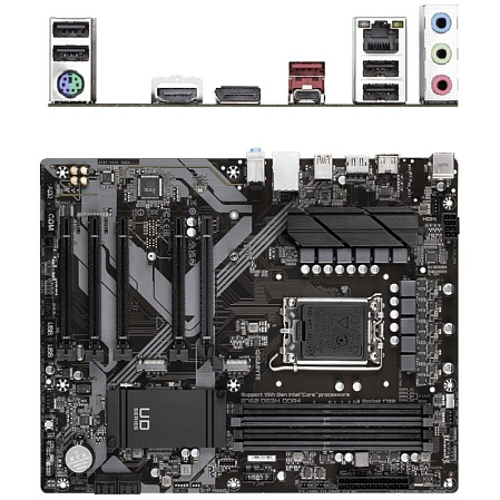 Материнская плата Gigabyte B760 DS3H DDR4 B760 Socket-1700 4xDDR4, 4xSATA3, RAID, 2xM.2, 5xPCI-E16x, 1xUSB3.2, 1xUSB3.2 Type C, DP, HDMI, Glan, ATX