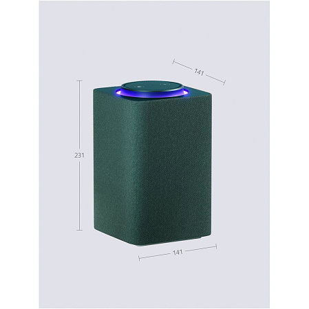 Умная колонка Яндекс Станция Макс Zigbee, 65Вт с голосовым помощником Алиса Green