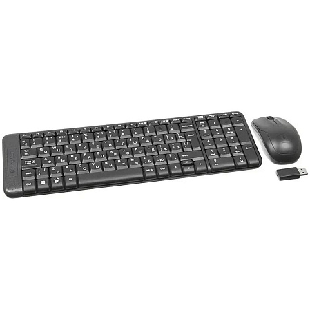 Клавиатура+мышь Logitech Wireless Combo MK220 Black