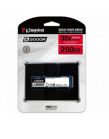 Внутренний SSD-накопитель 250Gb Kingston A2000 SA2000M8/250G M.2 2280 PCIe NVMe 3.0 x4