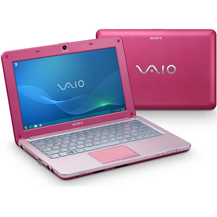 Нетбук Sony VPC-W12S1R/P Atom N280/1G/160/WiFi/BT/cam/10.1"/Win7 Starter/розовый.