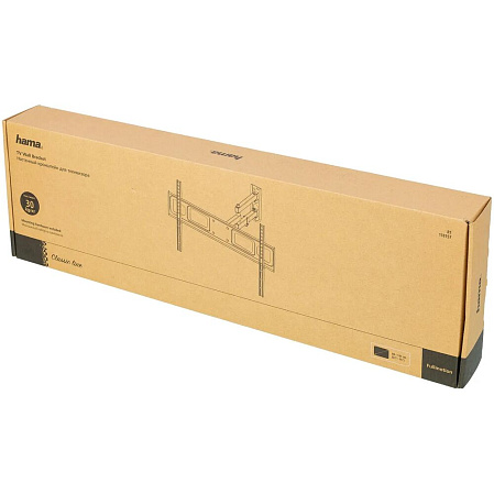 Кронштейн наклонно-поворотный Hama R1 118157 37-75' до 30кг Vesa до 600x400 черный