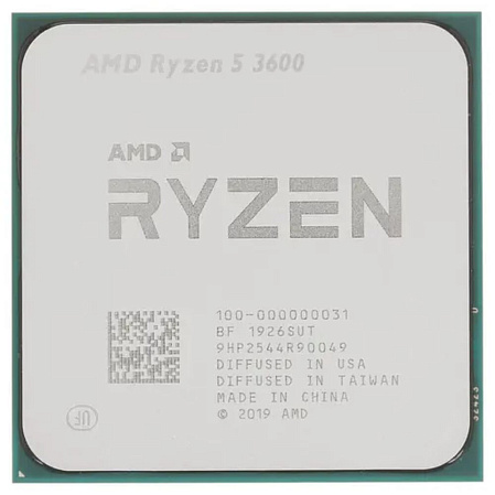 Процессор AMD Ryzen 5 3600, 3.6ГГц, (Turbo 4.2ГГц), 6-ядерный, L3 32МБ, Сокет AM4, OEM