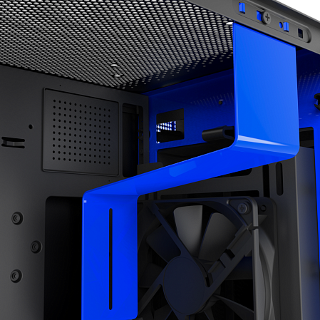 Корпус MicroATX Miditower NZXT H400i Smart CA-H400W-BL Black/Blue