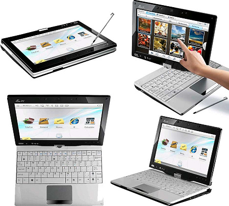 Нетбук Asus EEE PC T91 Atom-Z520/1G/SSD-16G/8,9"WSVGA/WiFi/BT/cam/3800mAh/XP/ White (2A)