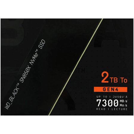 Внутренний SSD-накопитель 2000Gb Western Digital Black SN850X (WDS200T2X0E) M.2 2280 PCIe NVMe 4.0 x4