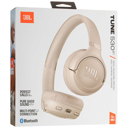 Bluetooth гарнитура JBL Tune 530BT Beige