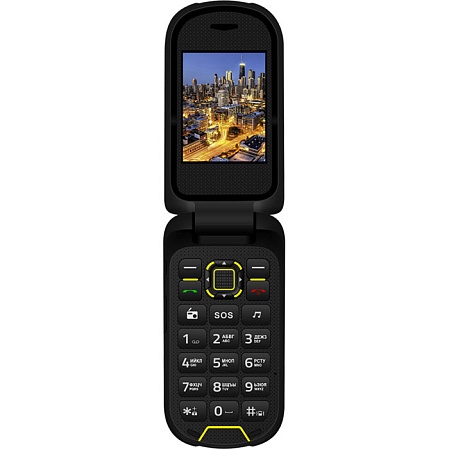 Мобильный телефон Vertex K205 Black/Yellow