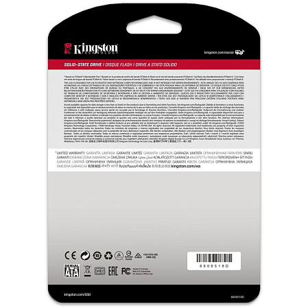 Внутренний SSD-накопитель 240Gb Kingston SA400S37/240G SATA3 2.5" A400