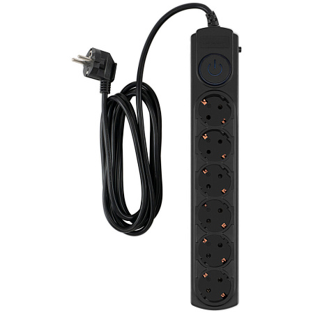 Сетевой фильтр Ippon BK-6-EU-3-10-B 6 розеток 3м черный