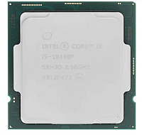 Процессор Intel Core i5-10400F, 2.9ГГц, (Turbo 4.3ГГц), 6-ядерный, L3 12МБ, LGA1200, OEM