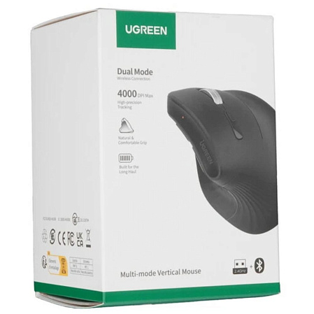 Мышь беспроводная Ugreen MU008 (25444) Black Wireless