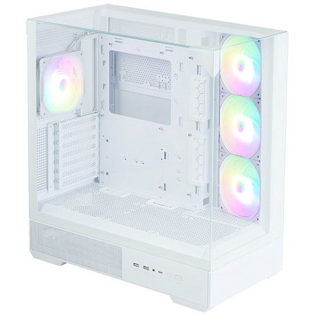 Корпус ATX Miditower Zalman P40 Prism Plus White
