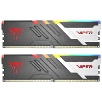 Модуль памяти DIMM 32Gb 2х16Gb DDR5 PC59200 7400MHz Patriot Memory Venom RGB Black (PVVR532G740C36K)