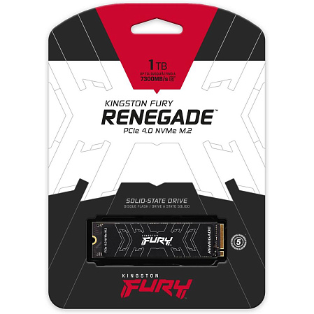 Внутренний SSD-накопитель 1000Gb Kingston Fury Renegade SFYRS/1000G M.2 2280 PCIe NVMe 4.0 x4