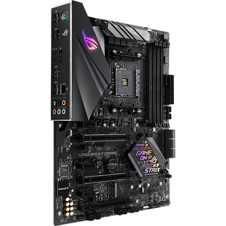 Материнская плата ASUS ROG Strix B450-F Gaming B450 Socket AM4 4xDDR4, 6xSATA3, RAID, 2xM.2, 3xPCI-E16x, 6xUSB3.1, DP, HDMI, Glan, ATX