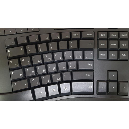 Клавиатура Microsoft Ergonomic Keyboard Black USB LXM-00011