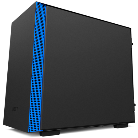 Корпус Mini-ITX Minitower NZXT H200i CA-H200W-BL Mini-ITX Black/Blue