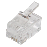 RJ11 коннектор 4p4c (обжимной) для трубки 10шт