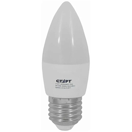 Светодиодная лампа СТАРТ LEDCandleE27 7W40 4680024811378