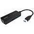 Адаптер USB3.0 - RJ45 (1Gbps) Orico (HR02-U3) + 3port Hub