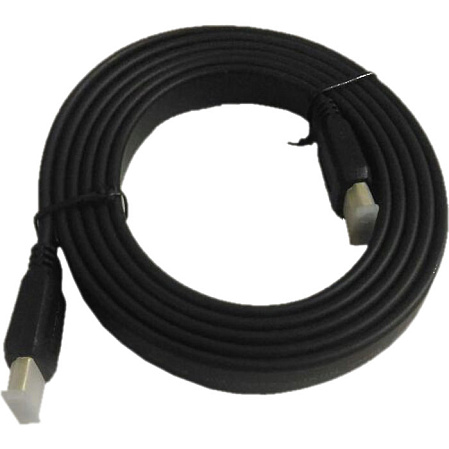 Кабель HDMI-HDMI v2.0 1.8м черный, экран