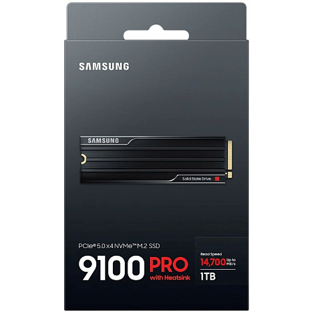 Внутренний SSD-накопитель 1000Gb Samsung 9100 Pro with Heatsink (MZ-VAP1T0CW) M.2 2280 PCI-E 5.0 x4