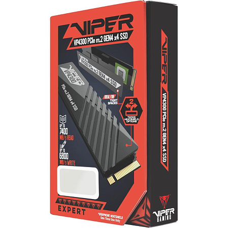 Внутренний SSD-накопитель 1000Gb Patriot Memory VP4300-1TBM28H Viper VP4300 M.2 PCIe NVMe 4.0 x4