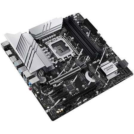 Материнская плата ASUS Prime Z790M-Plus Z790 Socket-1700 4xDDR5, 4xSATA3, RAID, 3xM.2, 2xPCI-E16x, 5xUSB3.2, 1xUSB3.2 Type C, DP, HDMI, Glan, mATX