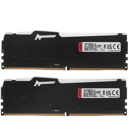 Модуль памяти DIMM 64Gb 2х32Gb DDR5 PC48000 6000MHz Kingston Fury Beast Black RGB EXPO (KF560C30BBEAK2-64)