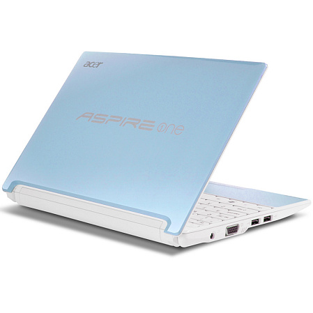 Нетбук Acer Aspire One D AOHAPPY-13DQb2b Atom-N455/1Gb/250Gb/10"/Cam/W7ST 32/Hawaï Blue (LU.SEF0D.084)