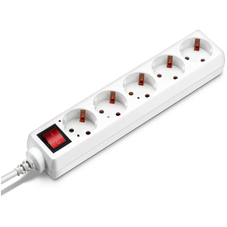 Удлинитель BURO BU-PS5.1/W 5 розеток 1.5м белый
