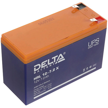 Батарея Delta HRL 12-7.2, 12V 7.2Ah (Battery replacement APC rbc2, rbc5, rbc12, rbc22, rbc32 151мм/94мм/65м)