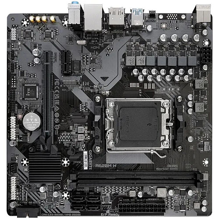 Материнская плата Gigabyte A620M H Socket-AM5 AMD A620 2xDDR5, 4xSATA3, RAID, 1xM.2, 1xPCI-E16x, 2xUSB3.2, DP, HDMI, Glan, mATX Ret