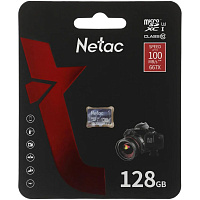 Карта памяти Micro SecureDigital 128Gb Netac SDXC class 10 (NT02P500ULT-128G-S)