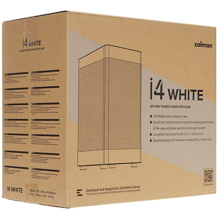 Корпус ATX Miditower Zalman i4 White