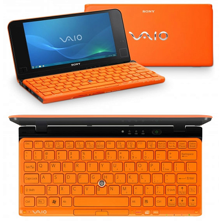 Нетбук Sony VPC-P11S1R/D Atom Z540/2G/64Gb SSD/WiFi/BT/cam/8"/Win7 HP/Orange Wimax