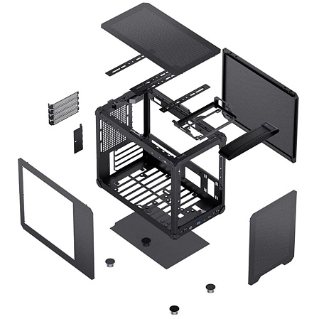 Корпус MicroATX Minitower JONSBO C6 Max Black
