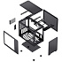 Корпус MicroATX Minitower JONSBO C6 Max Black