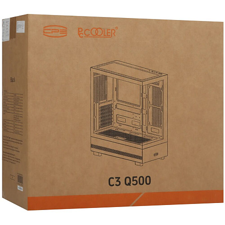 Корпус ATX Miditower PcCooler C3 Q500 BK Black