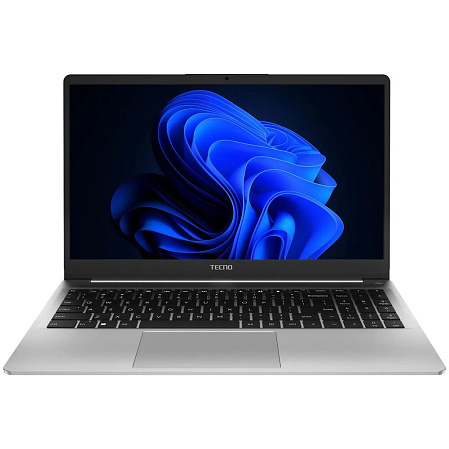 Ноутбук TECNO MegaBook K15SDA AMD Ryzen 5 7430U/16Gb/512Gb SSD/15.6" WUXGA/Win11 Silver