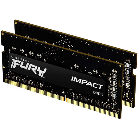 Модуль памяти SO-DIMM DDR4 16Gb (2x8Gb) PC25600 3200Mhz Kingston Fury Impact (KF432S20IBK2/16)