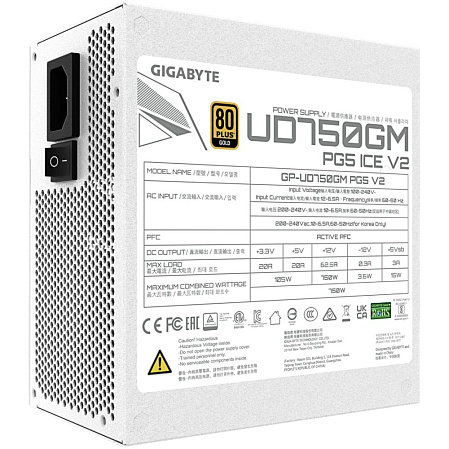 Блок питания 750W Gigabyte GP-UD750GM PG5 ICE