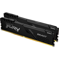 Модуль памяти DIMM 16Gb 2х8Gb DDR4 PC28800 3600MHz Kingston Fury Beast Black (KF436C17BBK2/16)