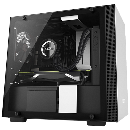 Корпус Mini-ITX Minitower NZXT H200 CA-H200B-W1 Mini-ITX White/Black