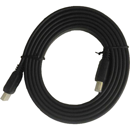 Кабель HDMI-HDMI v2.0 1.8м черный, экран
